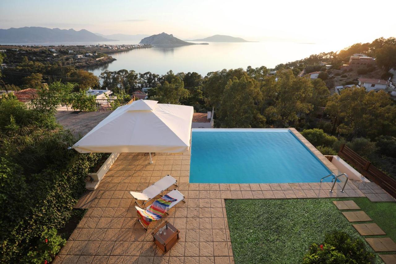Eucalyptus Villa Aegina Bagian luar foto